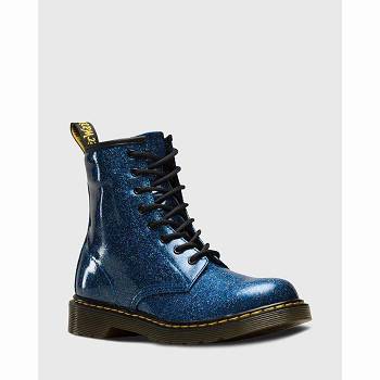 Dr Martens Gyerek 1460 Glitter Lace Up Bakancs Kék